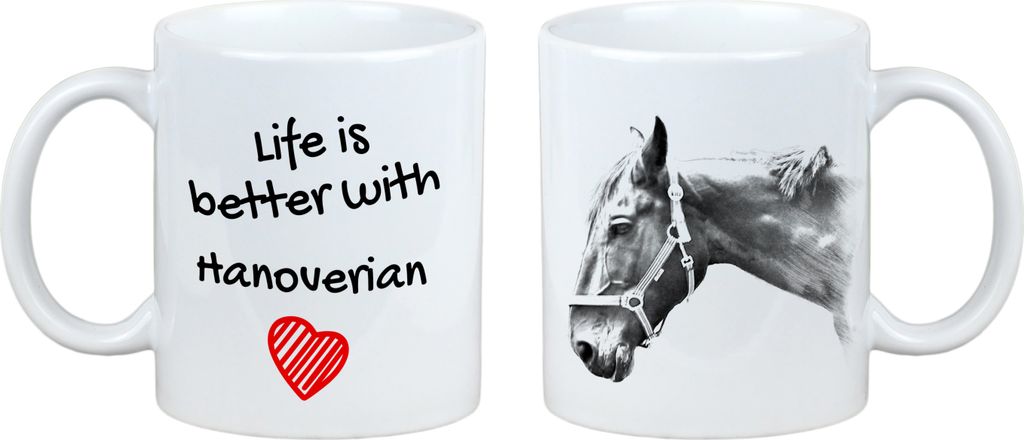 Hannoveraner - Tasse mit Pferd, Tasse mit Bild, personalisiertes Geschenk der Marke Art-Dog
