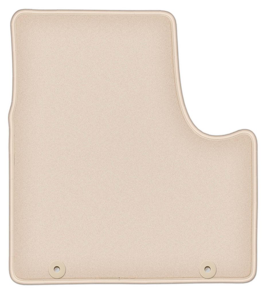 DURBAN Beige Velours-Fahrerfußmatte für Renault Trafic III Transporter (2014-)