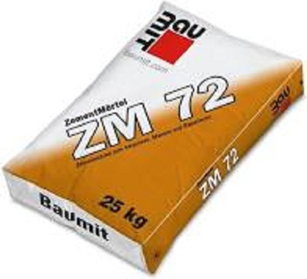Baumit Zementmörtel ZM72, 25 kg, Korngröße 0-1.2 mm, Produktbild 