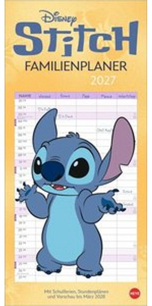 Plánovač pre rodinu Stitch 2027 Obrázok produktu 