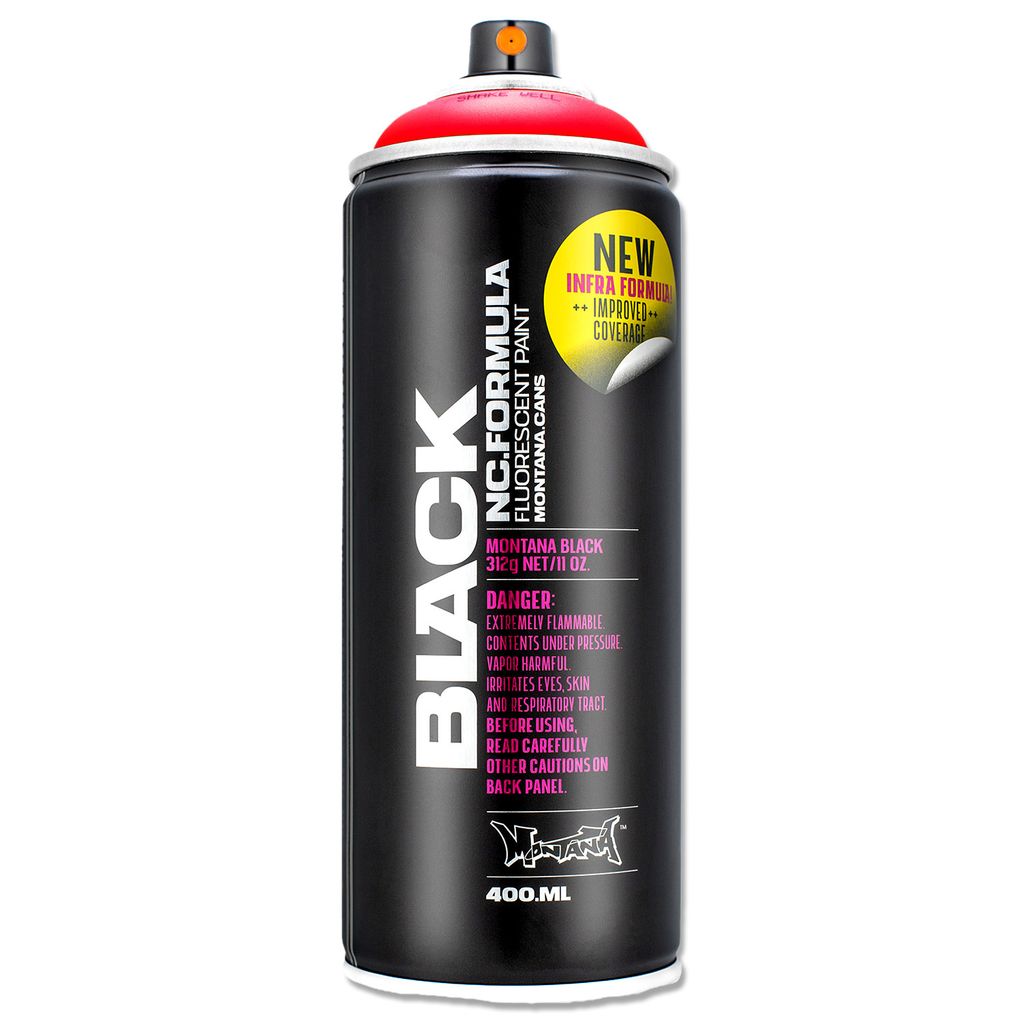 Sprühlack Infra Red | Neon Rot Fluo UV 400ml | Montana Produktbild 