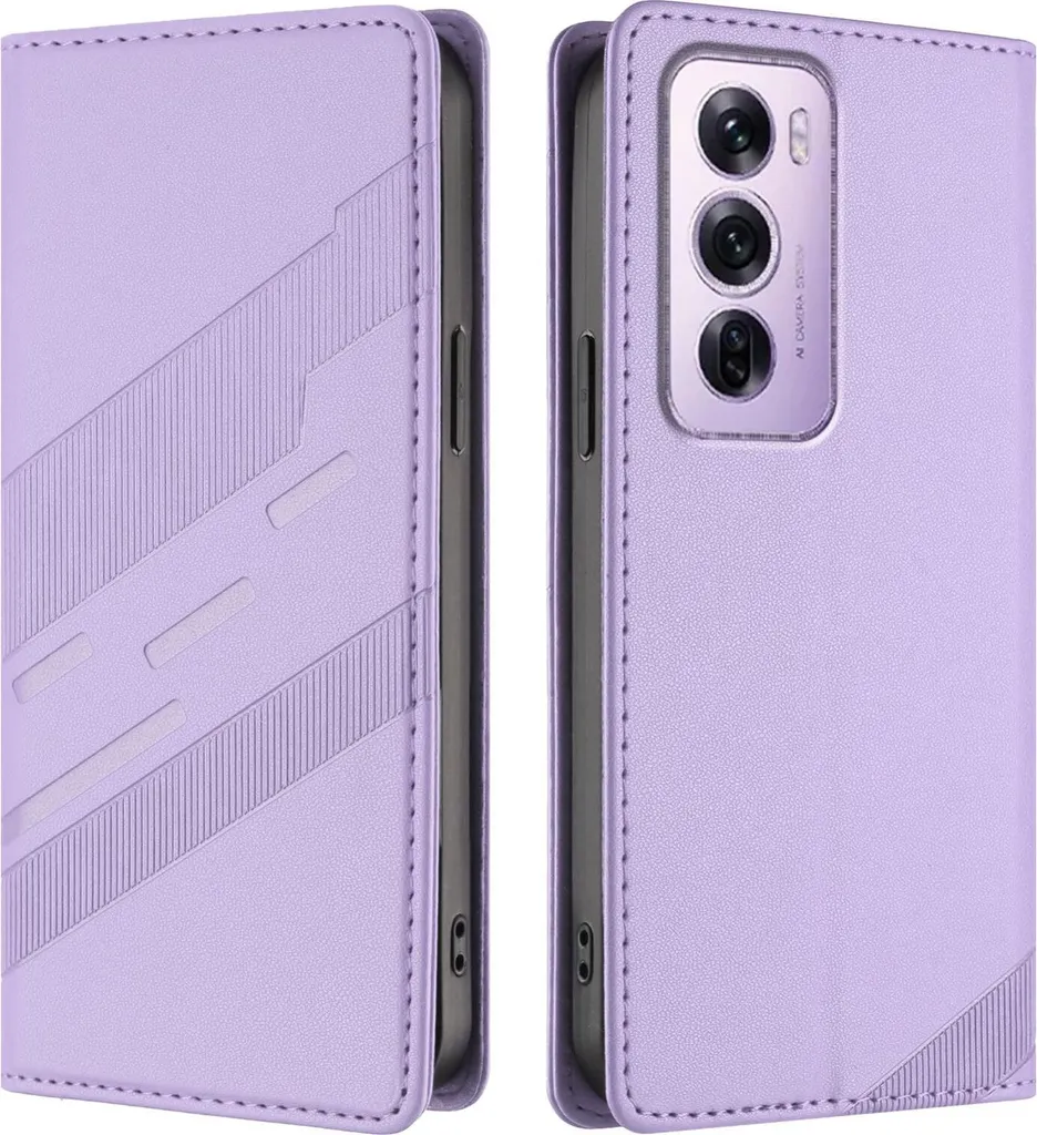 Cover Professionale Oppo Reno12 Pro - Custodia Wallet Phonesta Viola