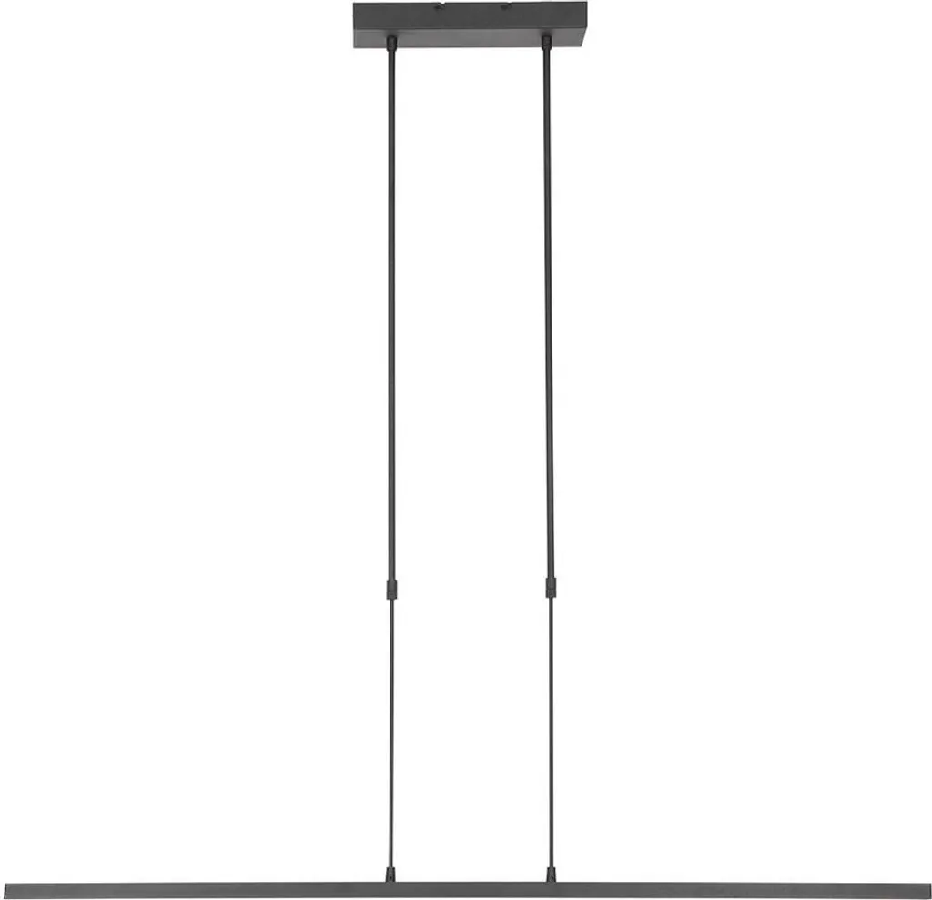 Suspension LED noire dimmable 155 cm réglable en hauteur pour bureau