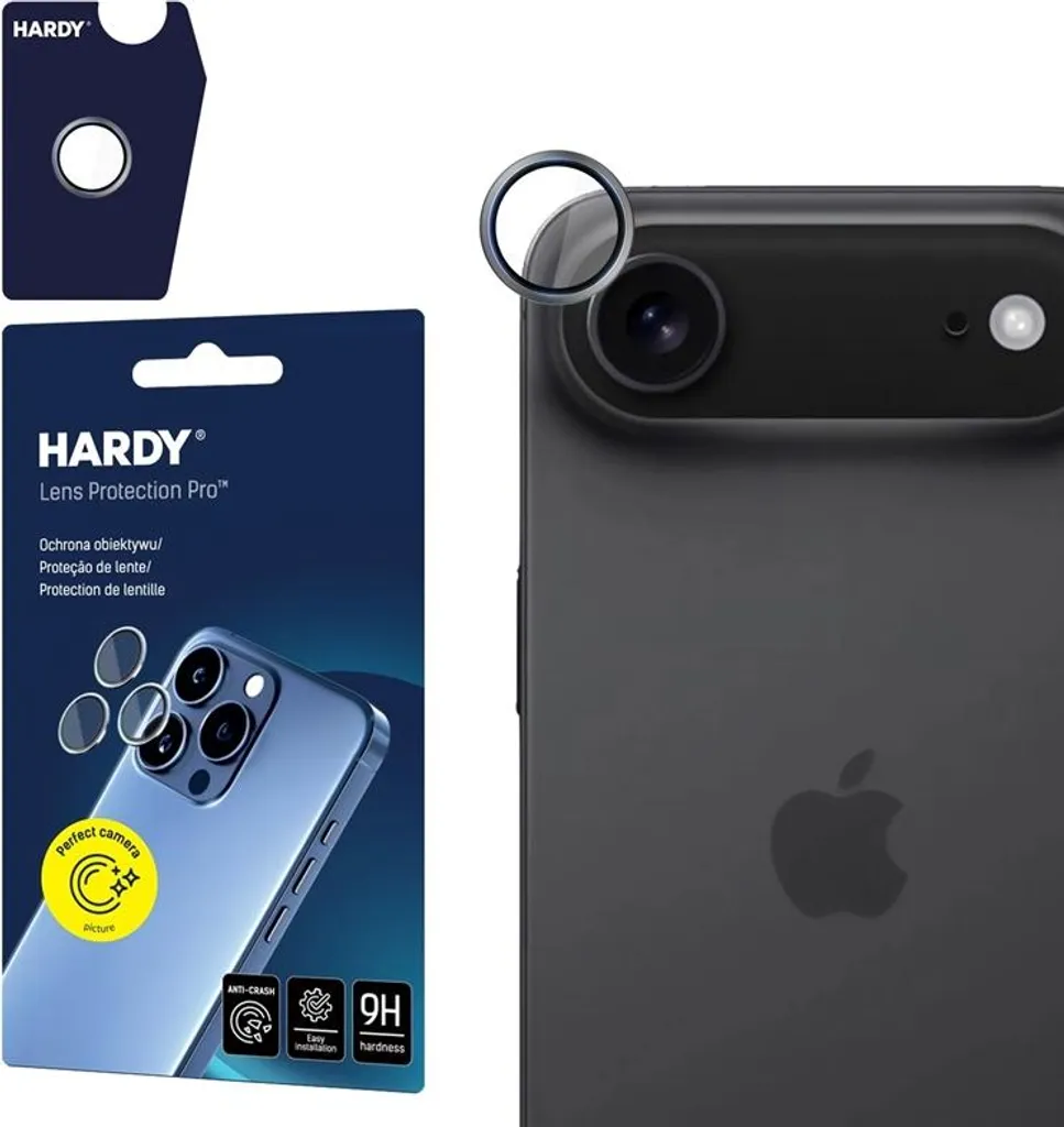 3mk Hardy Lens Protection Pro per iPhone 17 Air Grigio - Protezione 9H - 4