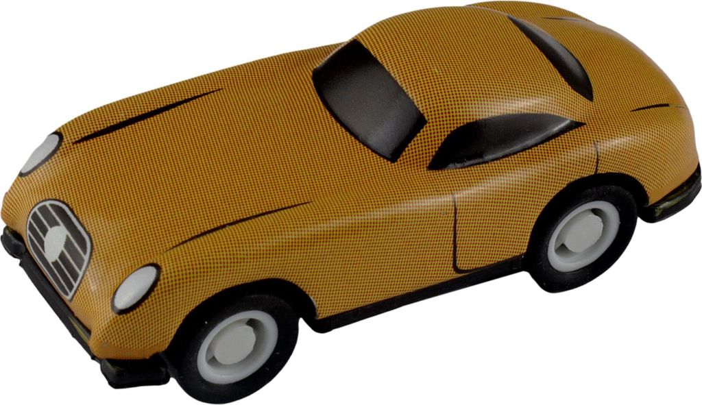 Blechspielzeug Mini Cruiser gelb Auto Miniatur Rennauto Rennwagen Blechauto