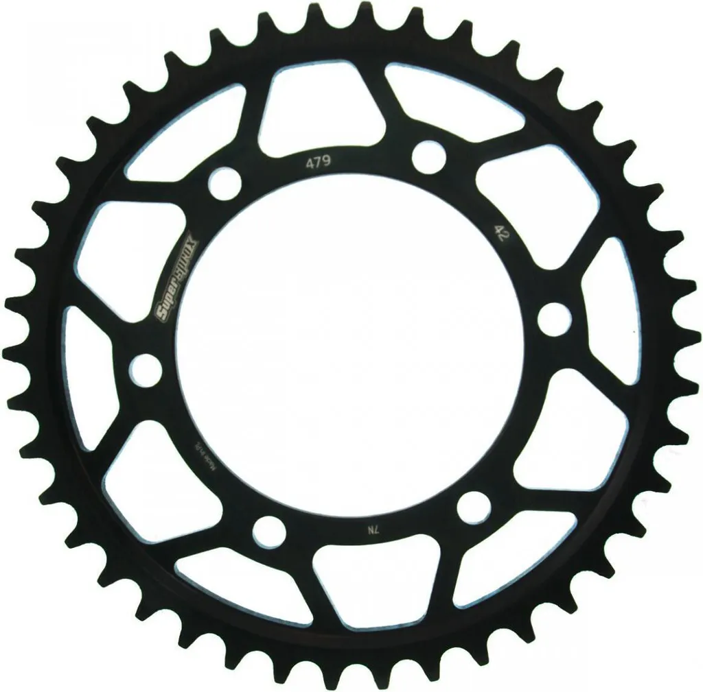 Pignon 42 dents Supersprox 530 noir haute résistance RFE-479:42-BLK