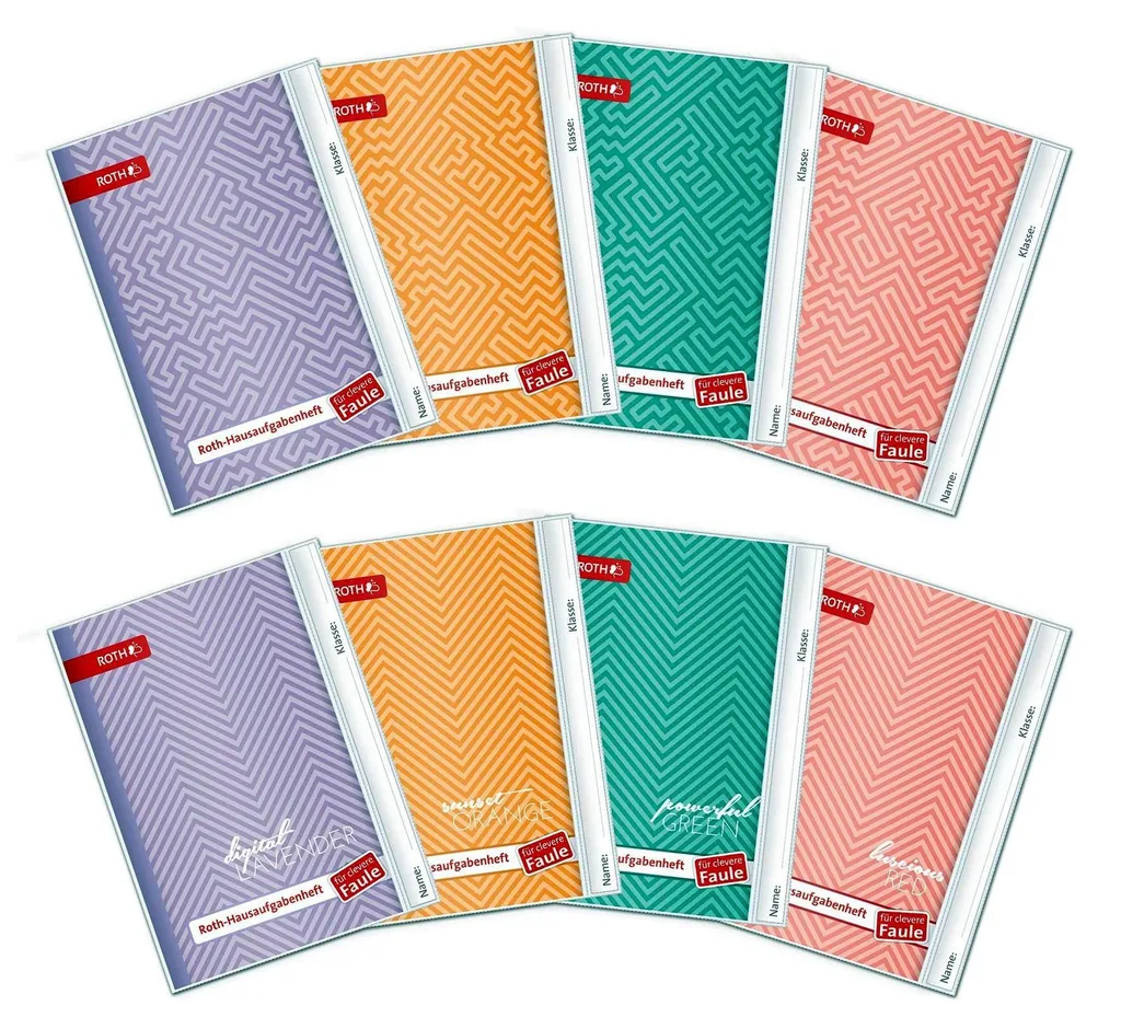 Ne Perdez Plus Vos Devoirs avec le Lot de 12 Cahiers ROTH 88470 A5