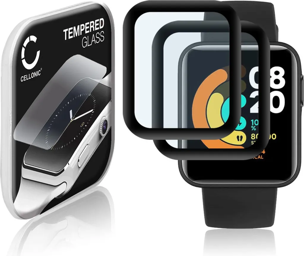 Pellicola Vetro Temperato 9H Xiaomi Mi Watch Lite CELLONIC - Kit da 2