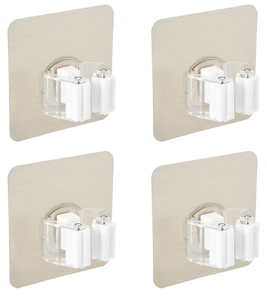 Porte-serpillière mural pour salle de bain et cuisine gain de place