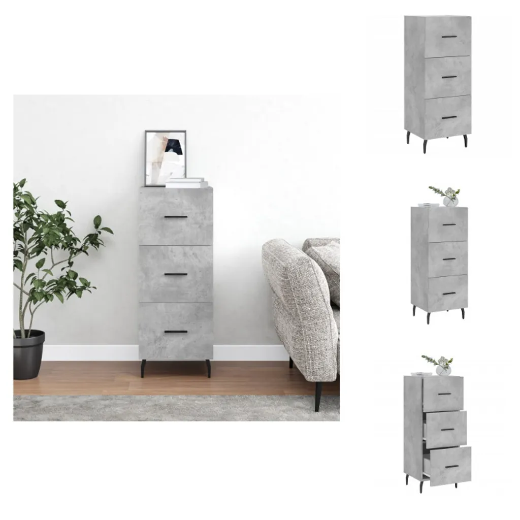 OFFERTA Credenza vidaXL Grigio Cemento 34,5x34x90 cm - Acquista!