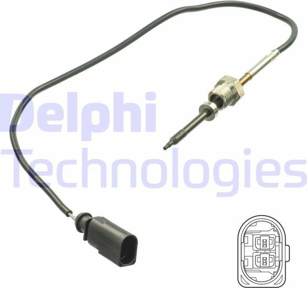 DELPHI TS30165 Abgastemperatursensor für AUDI A6 Avant Produktbild 