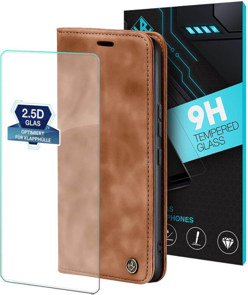 Handy Hülle für Xiaomi Redmi 13C mit 9H 2.5D Displayglas Produktbild 1