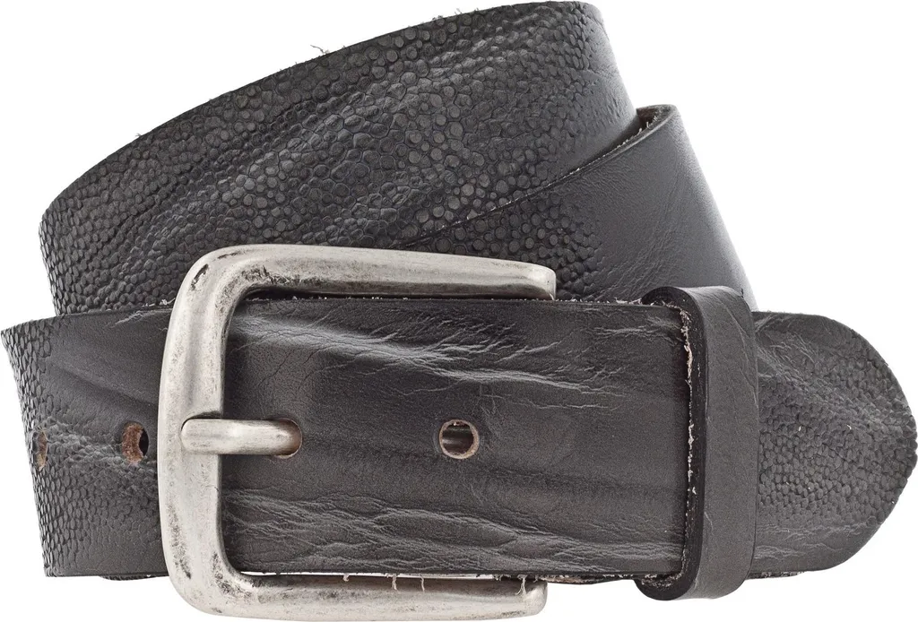 Vanzetti Pelle cintura 40mm Leather Belt W110 Steel Gray grigio
