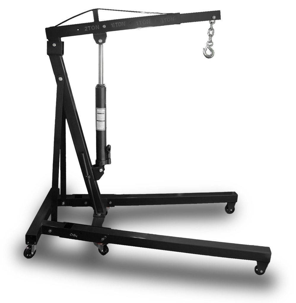 Bituxx Werkstatt Hebekran Schwarz 2000kg MS-20144 Produktbild 