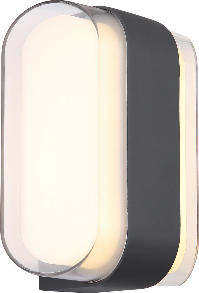 Applique murale LED anti-corrosion Grise - Spot extérieur durable 34315