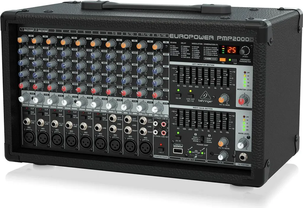 Console de Mixage Amplifiée Behringer PMP2000D 14 Canaux Sonorisation Live