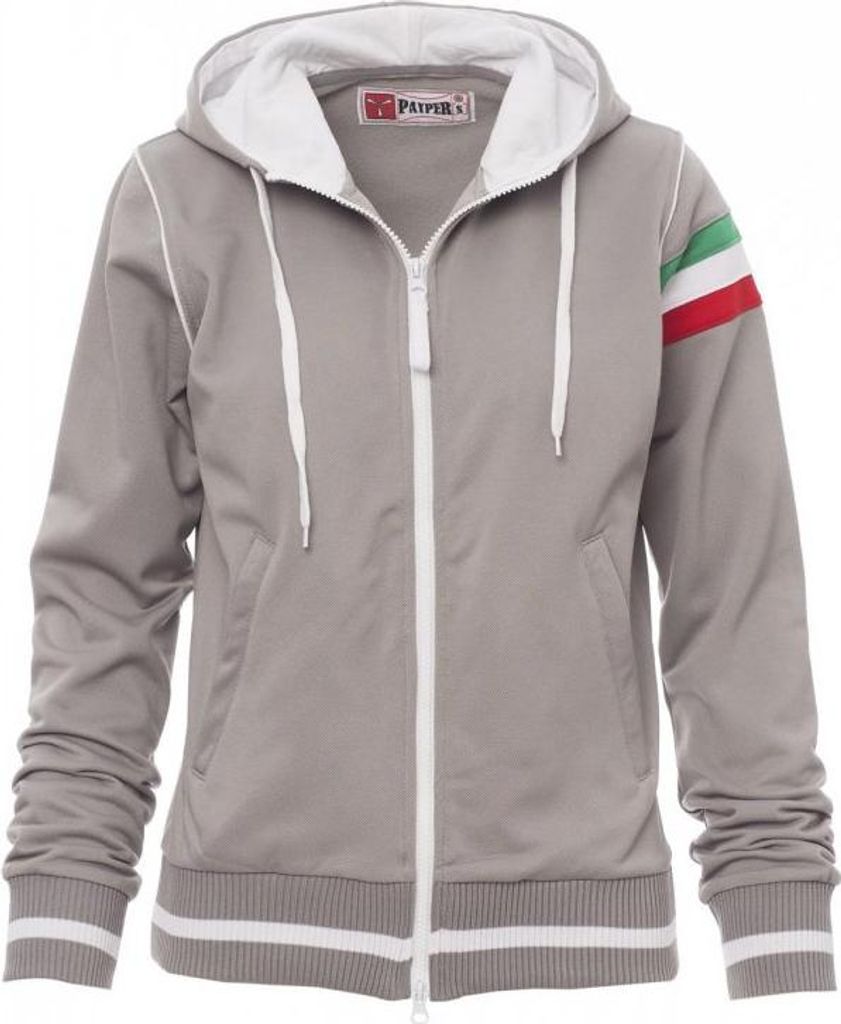 Damen Sweatjacke "KANSAS" - Payper Grau/Weiss L