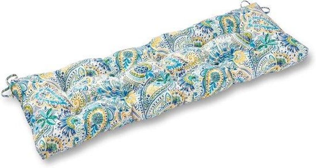 Gartenliege Kissen - Gartenliege - Bequemes Sitzen - Umkehrbares Design - 51 x 18 Zoll - Paisleymuster - Kunstleder