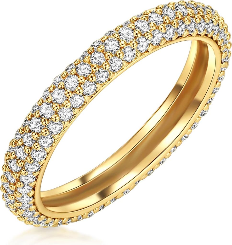 Lulu Jane Ring Messing Zirkonia 50070221 58