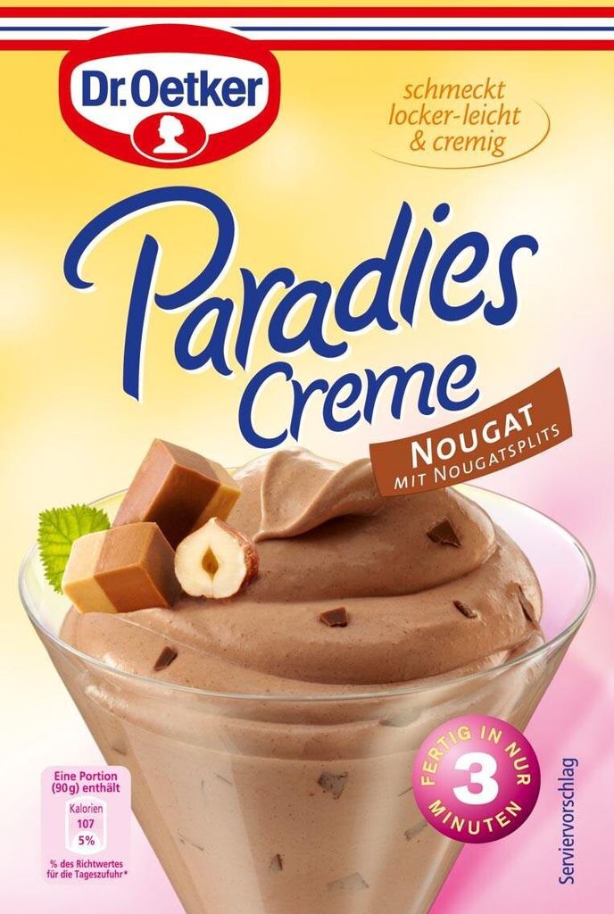 Dr. Oetker Paradies Creme Nougat, 70.5 g