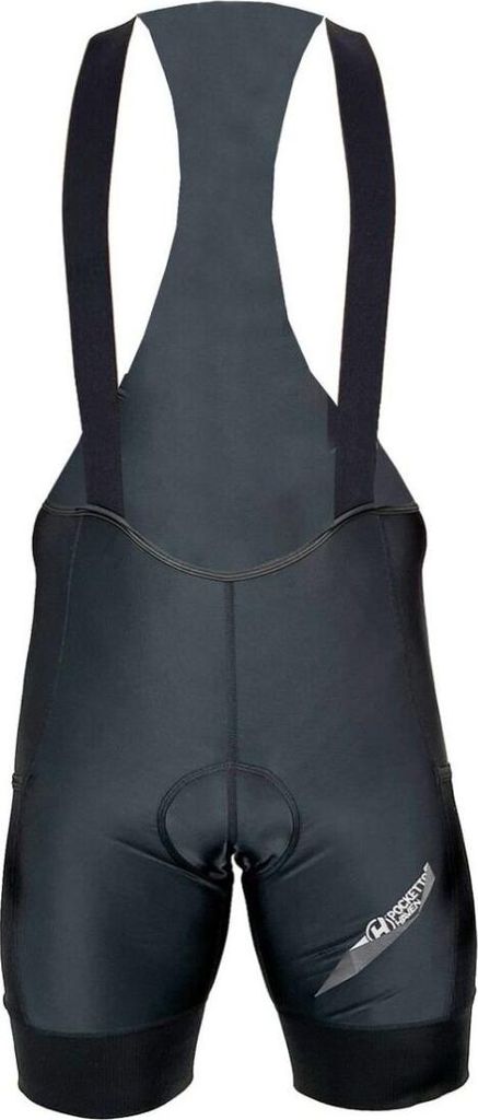 HAVEN Kurze Fahrradhose mit Trägern - POCKETTO - Schwarz 3XL
