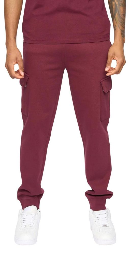 Kings Will Dream - "Crosby" Cargo Jogginghosen für Herren BG2454 (L) (Burgunderrot)