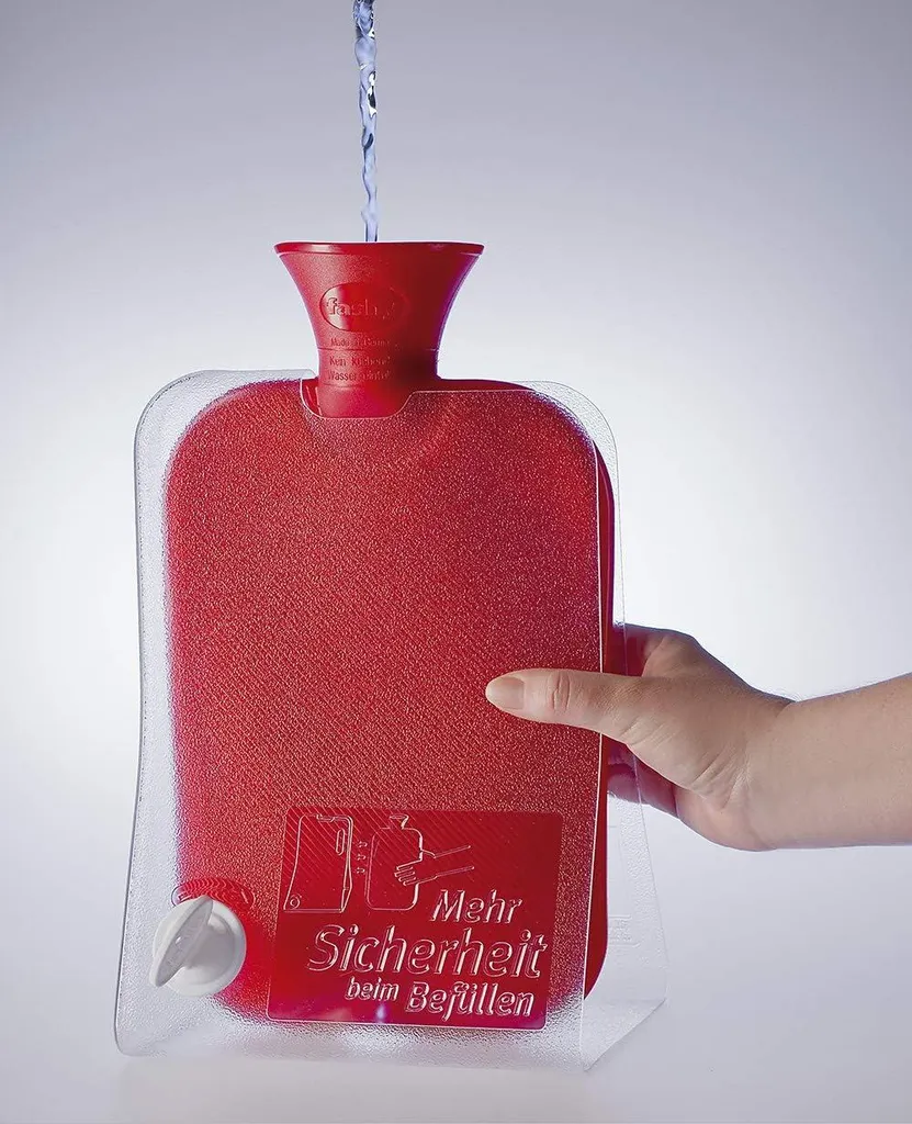 Soulagez vos douleurs avec la bouteille d'eau chaude sécurisée 6012