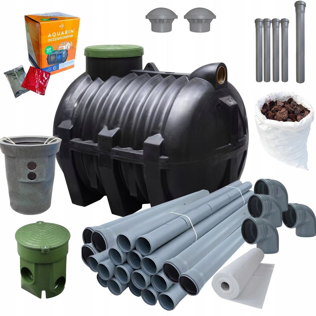 Kleinkläranlage 3000L Komplett-Set | Faulgrube | Filterkorb Produktbild 