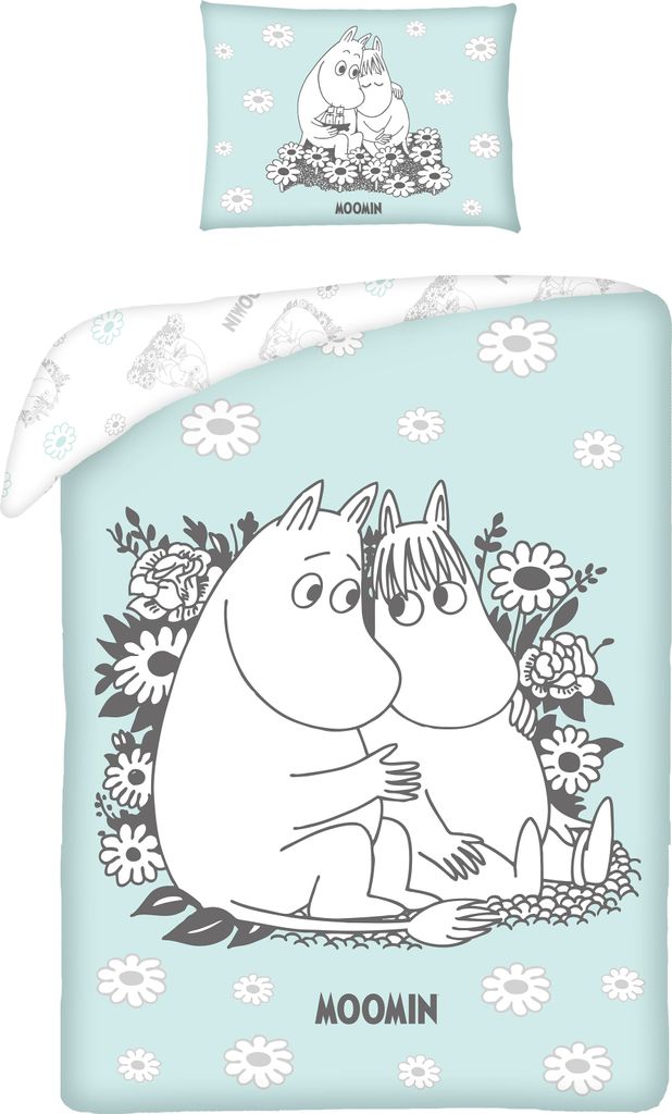 Moomin Baby Parure de lit réversible 100 x 135 cm Image du produit 