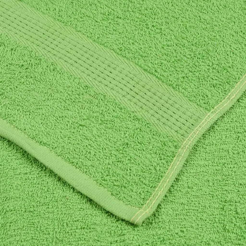 BANANALU Set 6 Asciugamani 50x100 Cm - 100% Cotone, 500 G/m², Colore Verde Menta - 4