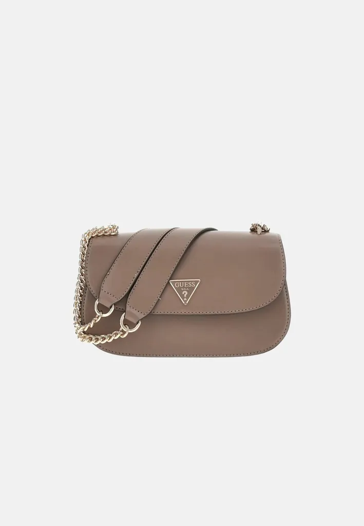 Sac Bandoulière Guess Daryna 2-Comp Dark Taupe - Sacoche Femme Chic