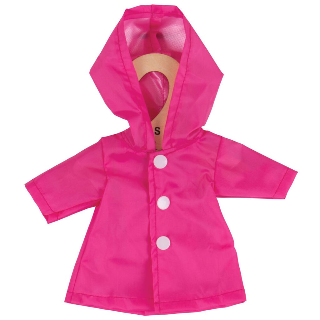 Bigjigs Toys Cappotto rosa per bambola 28 cm Immagine del prodotto 