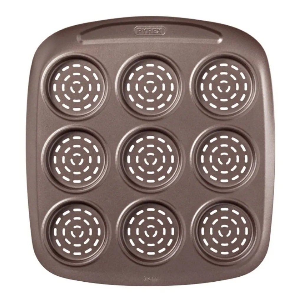 Moule Pyrex Asimetria anti-adhésif 9 compartiments mini pizzas 16 cm - 4