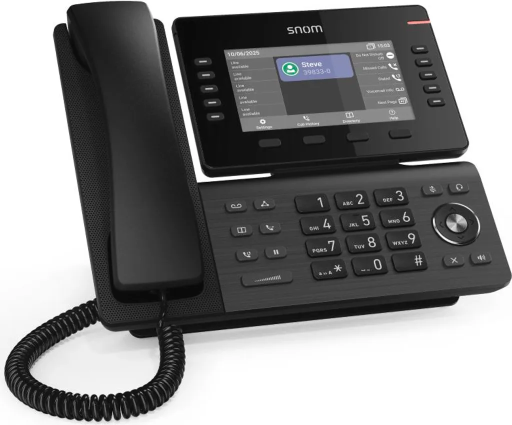 Snom D815WB Téléphone Fixe IP pour Supprimer les Câbles de Bureau
