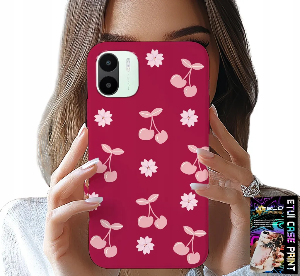 Custodia Redmi A1 Ciliegie Marrone Castagnato | Edizione Limitata