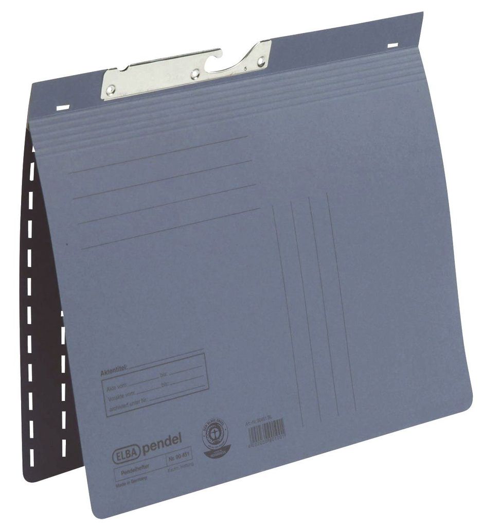 ELBA Pendelhefter, DIN A4, Manilakarton, 250 g-qm, blau