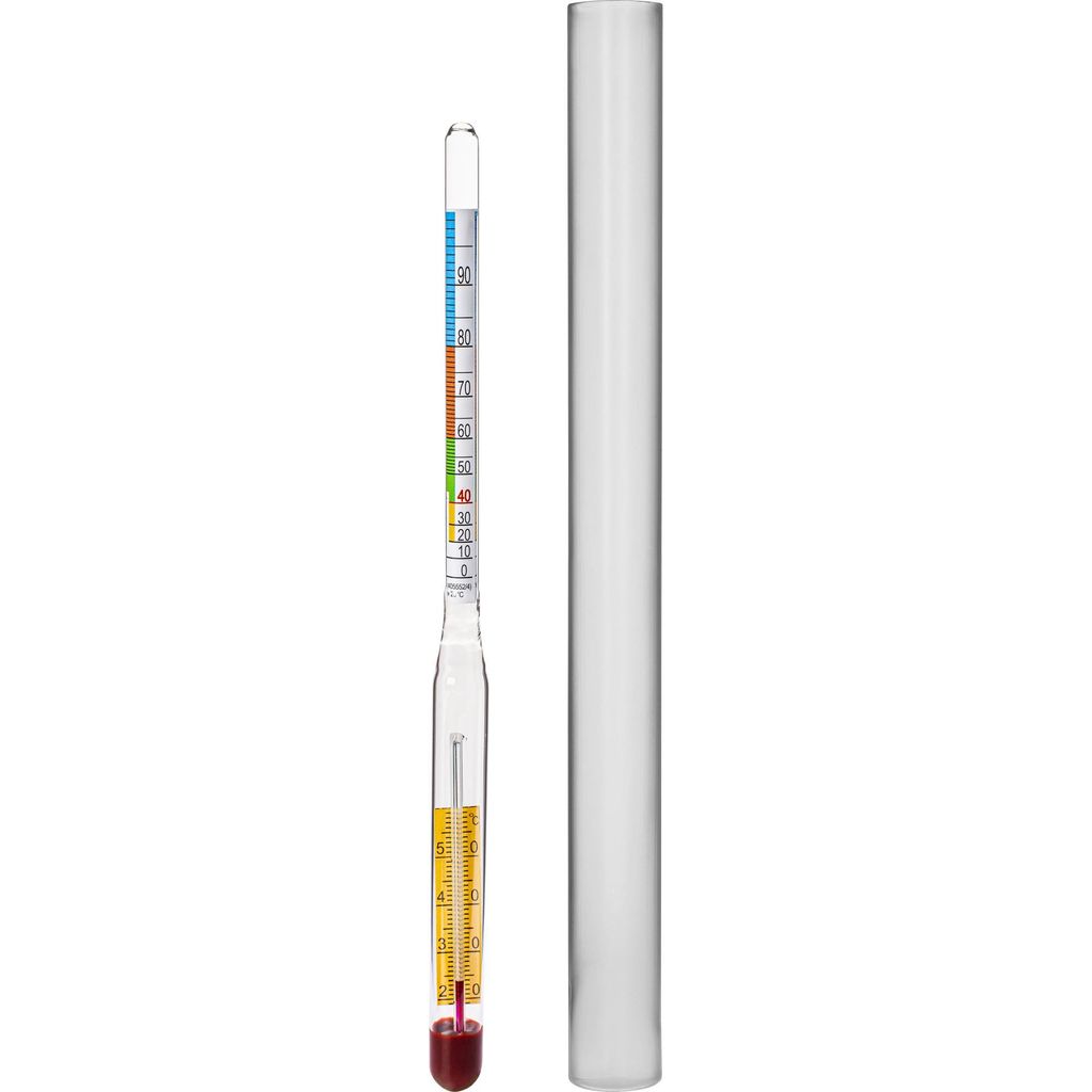 BROWIN Alkoholmeter mit Thermometer 0-95%, 405554 Produktbild 
