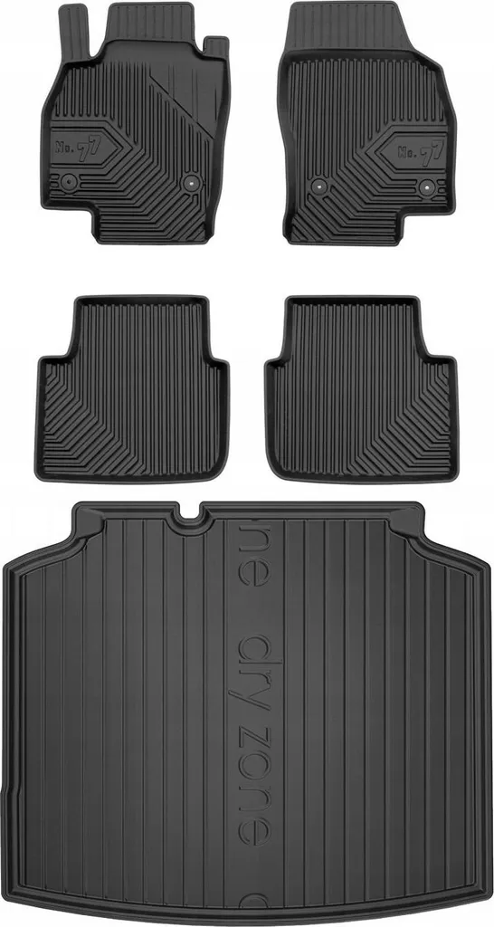 Tappetini Auto Gomma Skoda Scala 2019-2026 Set 77 Anti-Fango