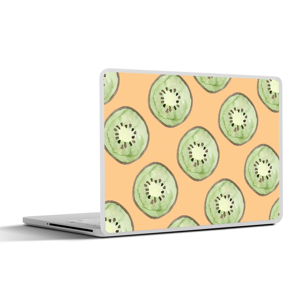 MuchoWow Laptop Aufkleber Sticker Cover Kiwis - Obst - Muster 40x30 cm - Laptop Dekoration - Selbstklebend