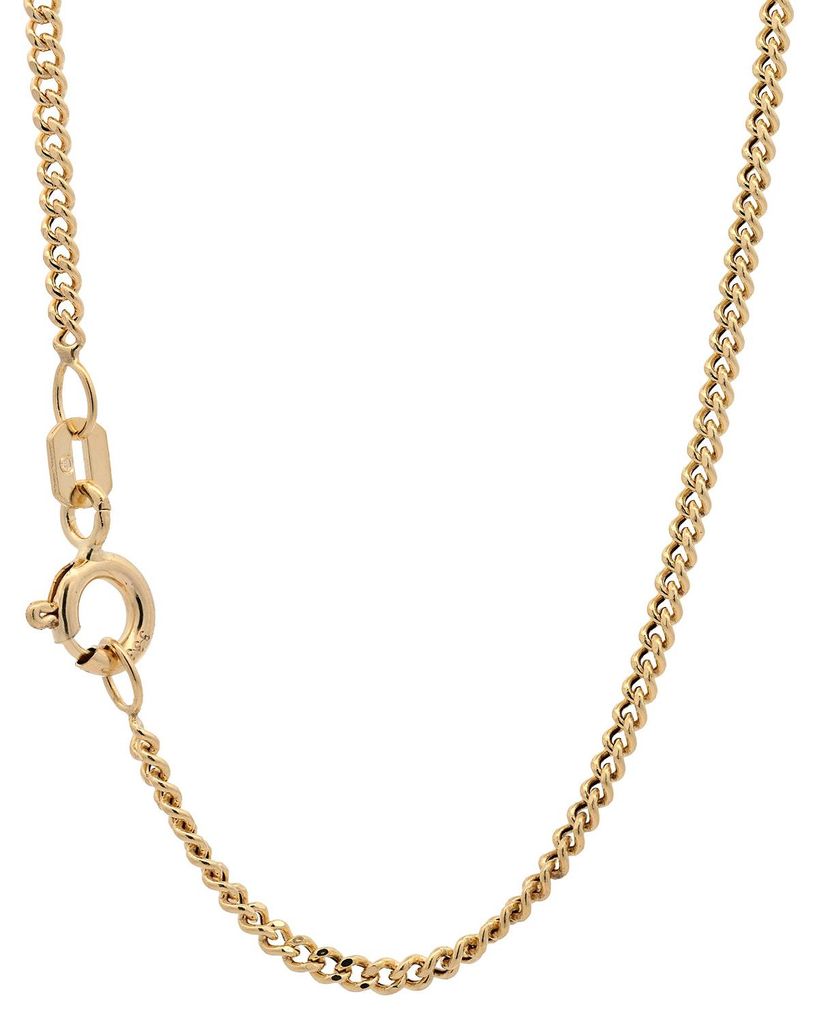 Goldkette Panzerkette hohl Halskette  1,8mm 50cm 333-8 Produktbild 