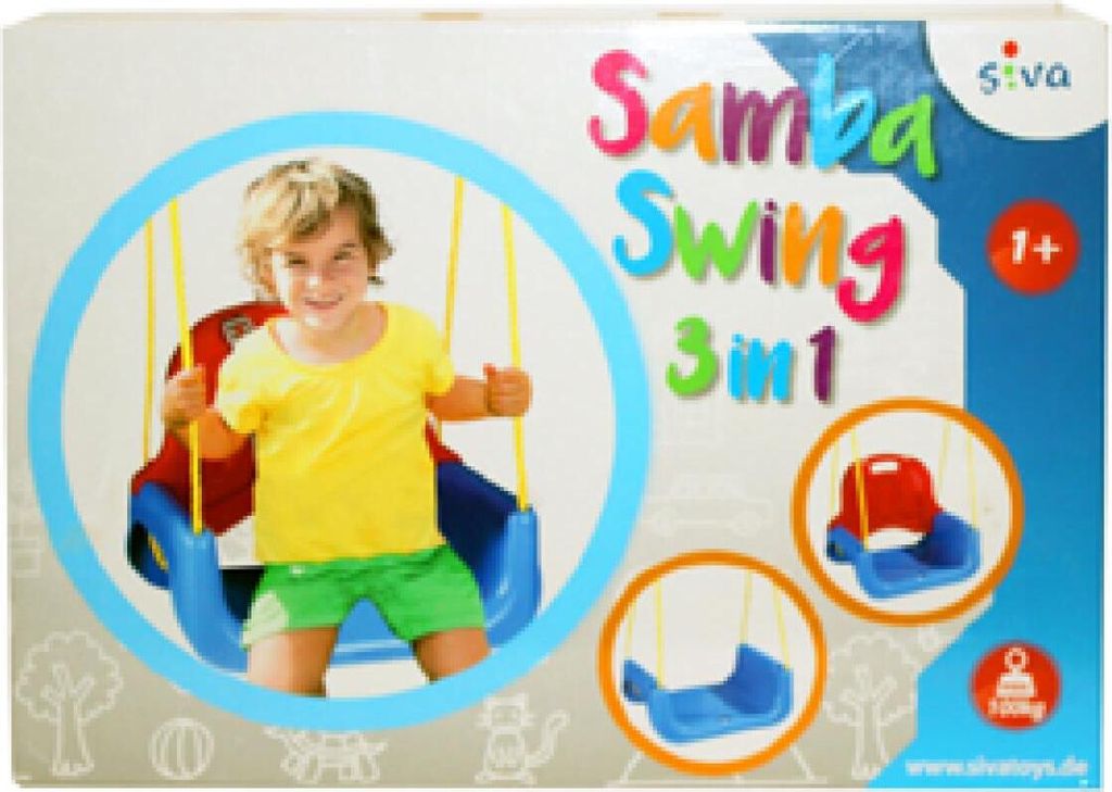 Siva Samba Swing mitwachsende Schaukel  grün/orange 3 in1 Produktbild 5