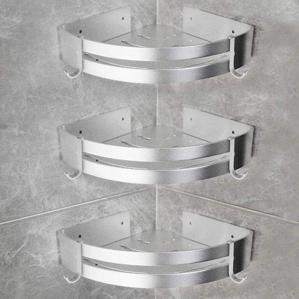 Estante para ducha de esquina Unyqoos® con 3 cestas Imagen del producto 