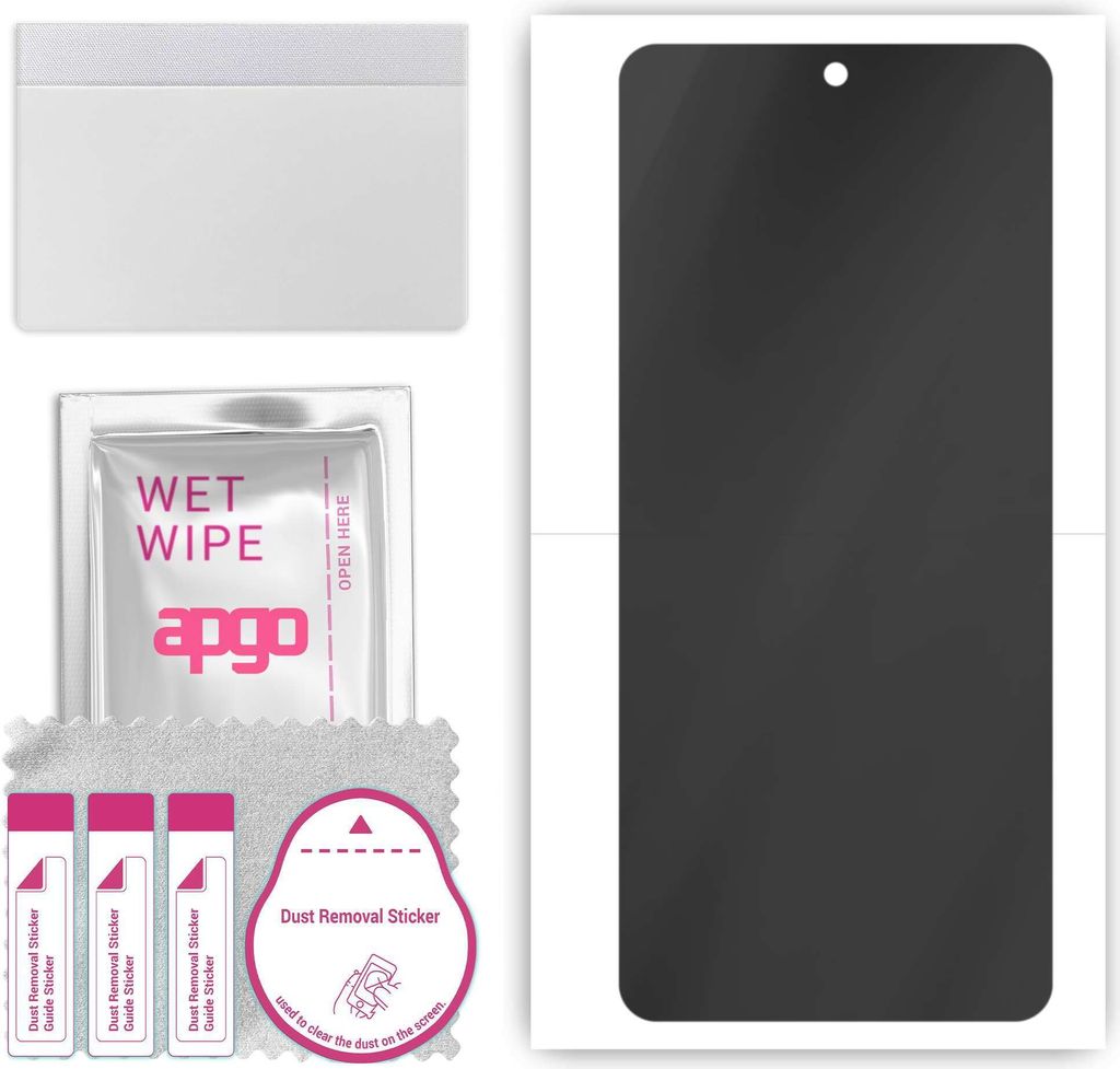 apgo Hydrogel Blickschutzfolie, Matt, kompatibel mit Motorola G50 5G, Privacy Displayschutzfolie, Schutzfolie mit Positionierhilfe, Anti-Spy, kratz...