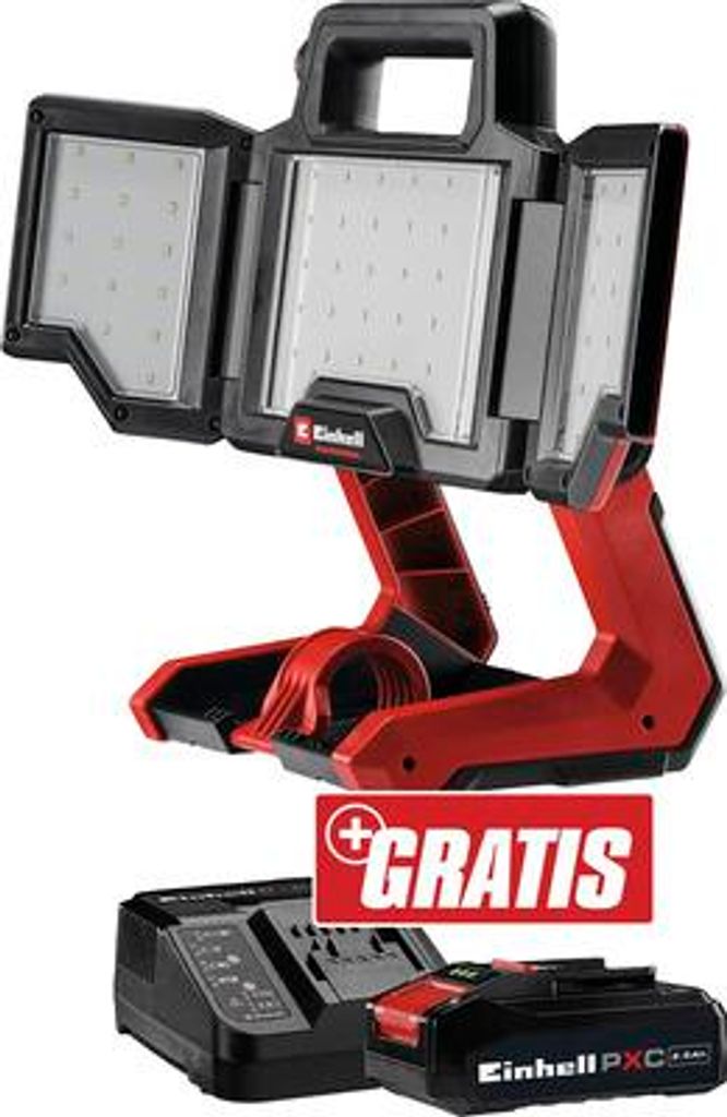 Einhell Akku-Lampe TP-CL 18/3000 Li Set 2,5Ah + GRATIS Zugabeartikel PXC Starter-Kit 18V 2,5 Ah