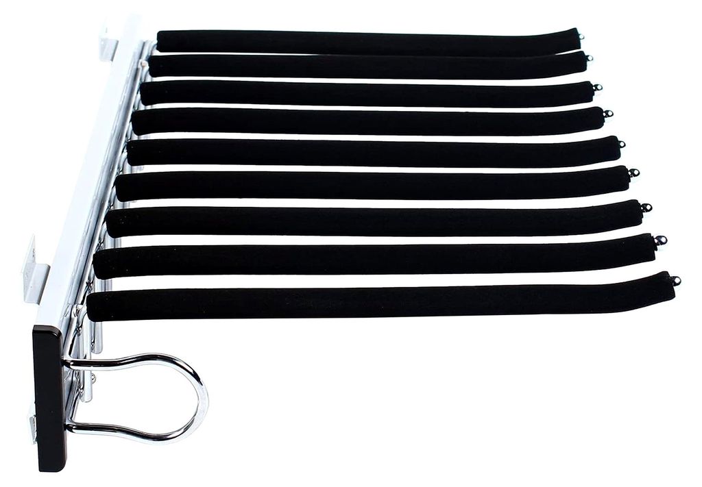 Kleiderbügel Metall, Kleiderbügel Hosen Hosenbügel Platzsparend Hosen Kleiderbügel Rockbügel Hosenkleiderbügel für 9 Hosen 48 * 35CM