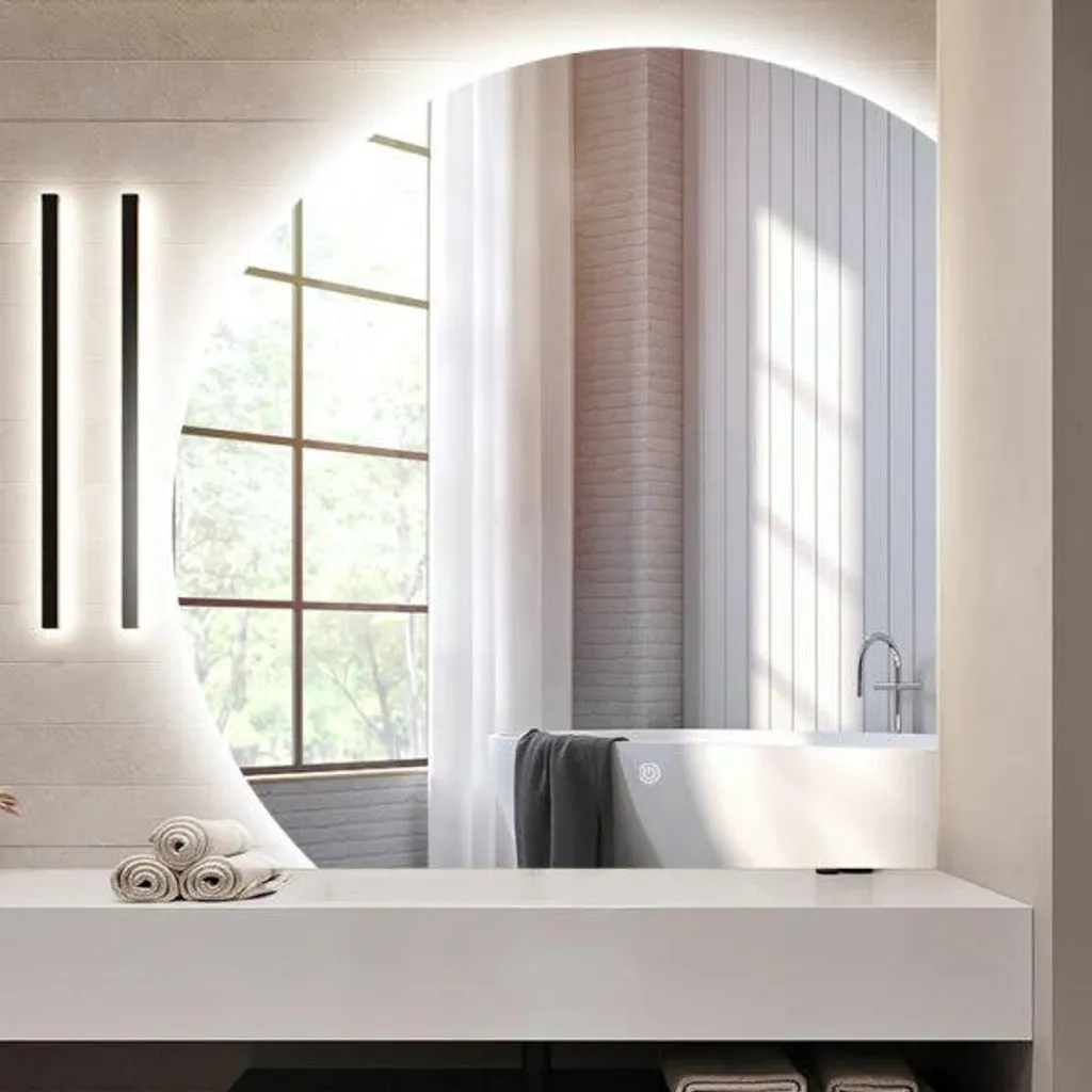 Miroir de Bain Antibuée à LED : Dites Adieu à la Vapeur sur votre Miroir