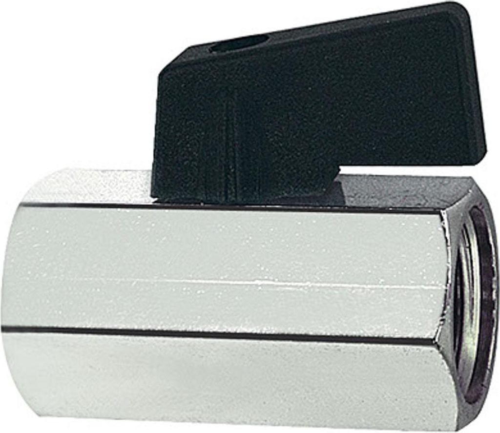 Riegler Mini-Kugelhahn, glatte Oberfläche, MS vern., G 3/4 Produktbild 