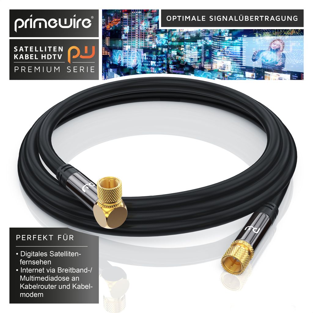 Cavo Coassiale RG6 Da 12 Piedi (3,6m) Con Connettori F Maschio/maschio Per TV E Satellite - Parts Paradise