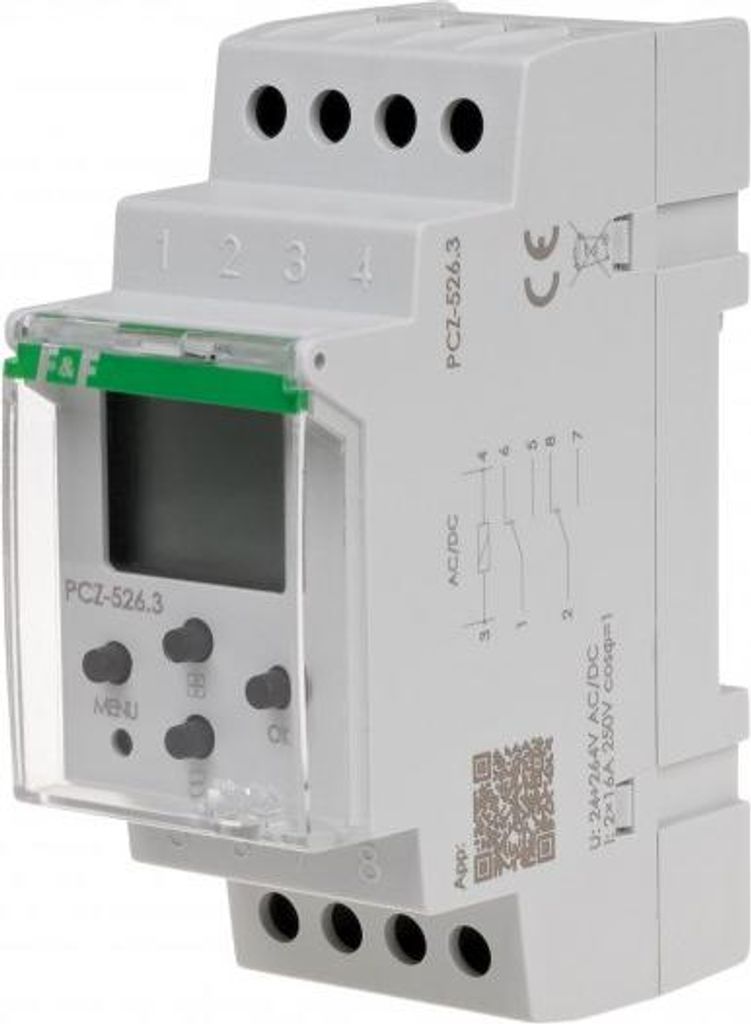 F&F | Astronomische Zeitschaltuhr PCZ-526.3 - 2 Kanäle - Programmierbar - Energieeinsparung - NFC-Funktion