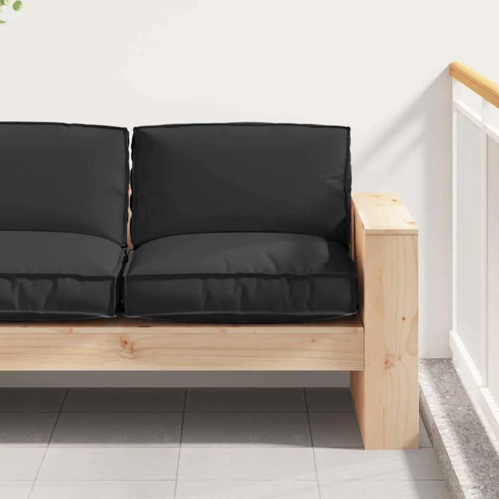 vidaXL Coussin Noir 80x80x12 cm en Tissu Oxford Résistant et Confortable